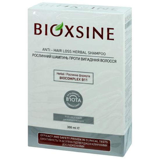 Шампунь рослинний Bioxsine (Біошайн) проти випадіння для жирного волосся 300 мл